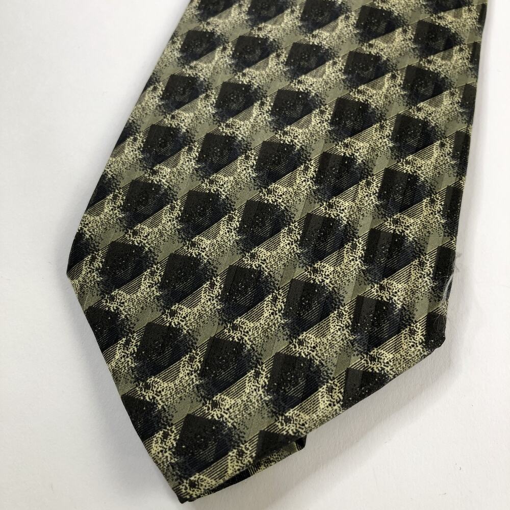 Jhane Barnes 100% Silk Neck Tie Men’s Designer Vintage Made In Japan 57-in Green